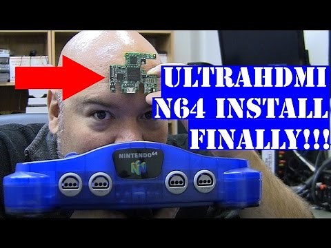 N64 UltraHDMI - mod install walk through - Nintendo 1080p hdmi - Tips n Tricks