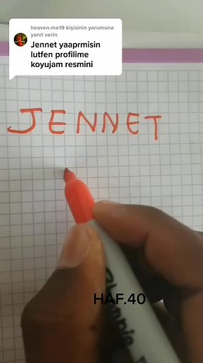 Isim Logo Tasarım - Jennet Adına Videolar