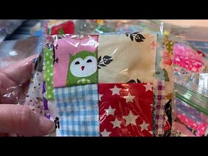 Watch me put together a 64 patch postage stamp quilt block