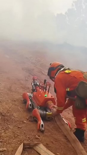 62K views · 842 reactions | 烙Robot dogs join firefighting crews! 璘...