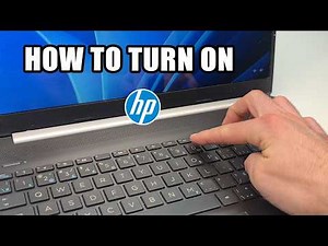 How to Turn On Your HP Laptop For the First time