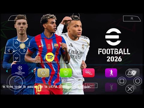 eFootball PES 2026 PPSSPP DOWNLOAD ORIGINAL ISO PES 26 PSP Full Update New Transfers & Kits 26 HD