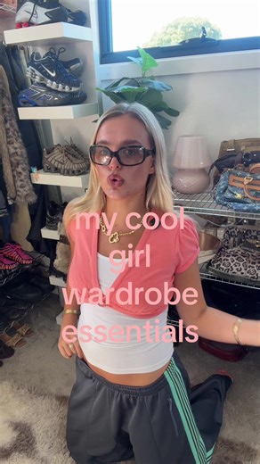 my cool girl wardrobe essentials😉💝👀🌟☕️👑 @mode mischief @szade sunglasses @Princess Polly @HAND OVER BOXERS @swtactive @adidas @carhartt @ROC Boots @Givenchy @Nike @HypeDC AUNZ @JD Sports @SHESADESIGNER @Burberry @Edikted @Cold Culture #wardrobeessential #fashiontiktok #fashioninspo #coolgirl #fyp