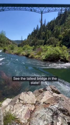 Explore California on Instagram: "📍 THE CLEMENTINE TRAIL at AUBURN STATE RECREATION AREA 📍 Not only are there beautiful views of the American River’s North Fork for the majority of the hike, but you’ll also see the tallest bridge in California! As numerous comments reported on the original post, this is also known as the XXX bridge (referring to a 2002 Vin Diesel movie in which his character drives off the bridge). Also on the original post, many comments rebuked this being the tallest bridge 