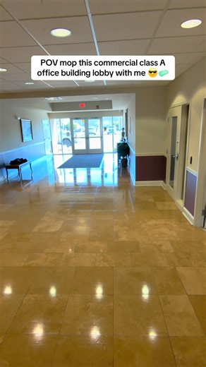 Brandon the cleaner on Instagram: "POV part 2 mop this commercial office building lobby with me using Hillyard suprox peroxide floor cleaner, cotton blend string mop, and meta raybans 😎🧼 dirty water dump at the end!! 💦😁 #clean #cleaning #cleaningpov #dirtywaterdump #mopping #metaraybans #cleantok #cleaningbusiness #cleaningasmr #wetmop #commercialcleaners #commercialcleaning #lobbycleaning #officecleaning"