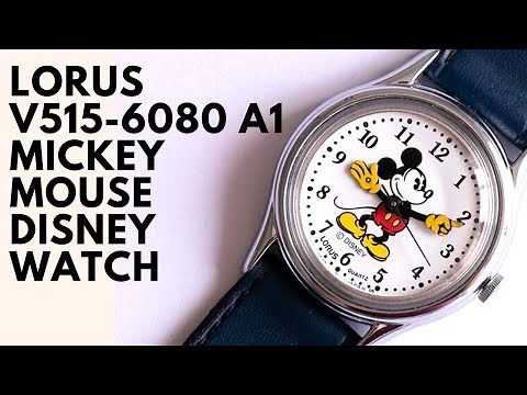 Lorus V515 6080 A1 Mickey Mouse Disney Watch | Vintage 90s Lorus by Seiko Disney Watches