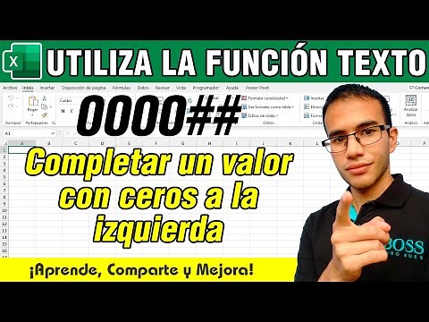 Cómo completar con ceros a la izquierda en Excel