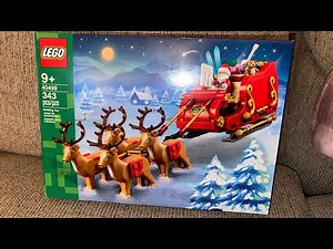 25 Days of Vlogmas Day 12: LEGO Santa’s Sleigh Build With Me