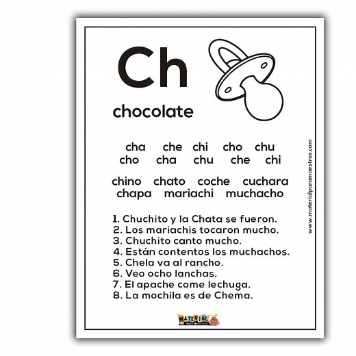✅Aprendiendo a leer – 22 – Cha, che, chi, cho, chu Plan de trabajo con gran variedad de actividades interactivas para estudiar las sílabas cha, che, chi, cho, chu. | Maestro Carlos Alfaro