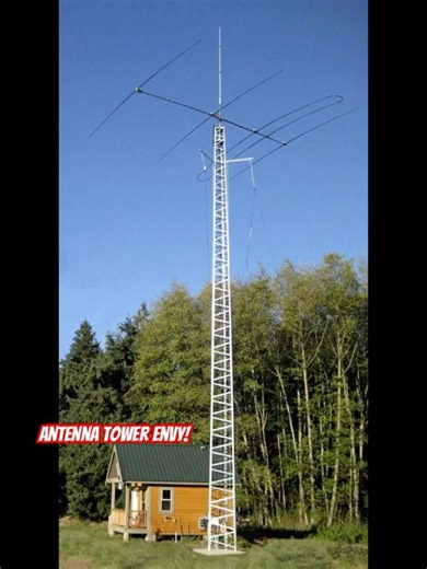 Antenna Towers Overhead ! #hamradio #ytshorts #neeshorts #cbradio #tower #hamoperator