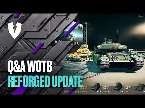 Live Stream. Q&A. WoT Blitz Reforged Update