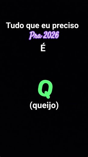 Tudo que eu preciso para 2026 é