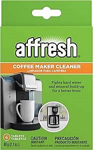Affresh Coffee Maker Cleaner, 4 Tablets | Compatible With Multi-Cup Coffeemakers and Single Serve Brewers, Red