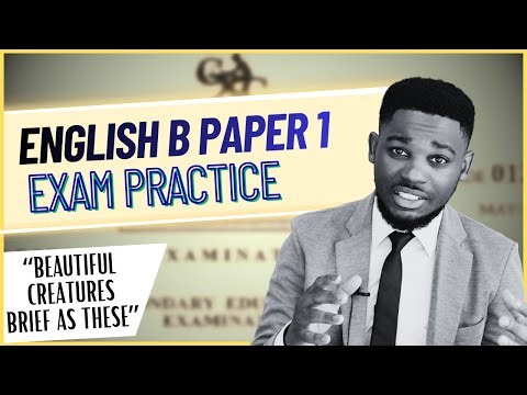 CSEC English B Paper 1 Practice — “Beautiful Creatures Brief as These”