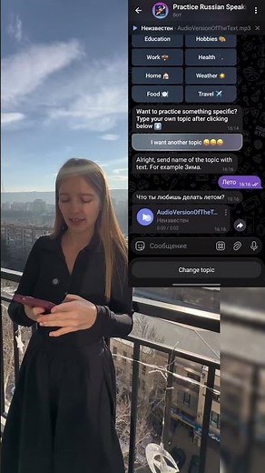 AI Bot for Non-Stop Russian Speaking 🇷🇺 Practice 24/7