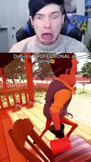 Dan's hiding spot was… creative 😭#dantdm #shorts
