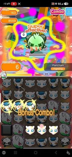 Beating up another Panda with my shiny Pokemon