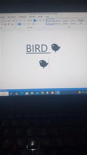 Shortcut Key In MS Word For Bird 🕊️| Official Trick #computer #shortcutkeys