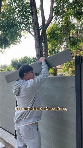 First Choice for Yards/Villas, WPC Fence Creates High-Quality Private Areas #backyard #yard #fence