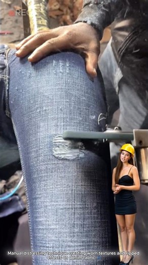 Handcrafted Distressed Denim Process 👖
