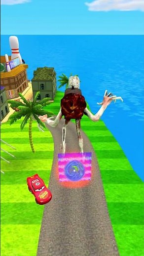 LIGHTNING MCQUEEN PORTAL! THOMAS MONSTER TRANSFORMATION vs GUGU GAGA GOO GOO GAGA! 😱