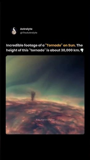 Massive Solar Tornado Captured by NASA 🌪️☀️