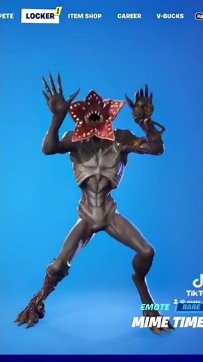 Demogorgon Skin face opens! Fortnite x Stranger Things 2019 #fortnitexstrangerthing #demogorgon