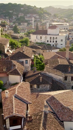 Berat, Albania: Drone tour of the city of a thousand windows