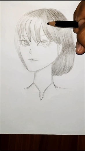 draw a girl. #art #drawing #painting #pencildrawing