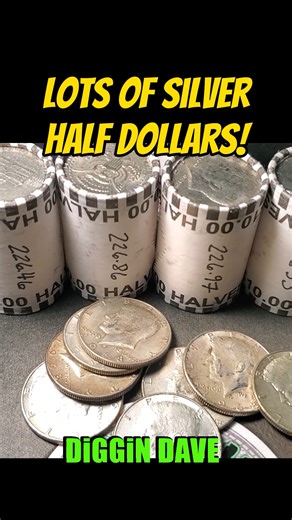 25K views · 500 reactions | LOTS OF SILVER COINS IN THESE ROLLS!!! #coins #coin #coincollecting #coincollector #valuablecoins #diggindave #numismatics #coinsworthmoney #coinrollhunting #silver #halfdollars | Diggin Dave | Facebook