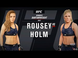 EA Sports UFC 4 - Ronda Rousey vs Holly Holm - Gameplay (PS4 HD) [1080p60FPS]