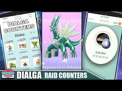 THE SHINY *DIALGA* COUNTER GUIDE! 100 IVs, MOVESET & WEAKNESS - DRAGON STEEL RAID BOSS | Pokémon Go