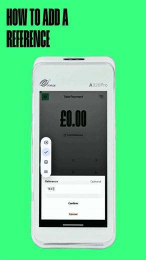 How to add a reference #CardMachineUK #ContactlessPayments #PaymentSolutions