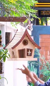 Adorable birdhouse making #birds #feeder #birdhouse #tips #tricks #craft #crafty #crafts #hacks | Woodworking TV