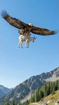 Why Eagles Throw Goats Off Cliffs #wildlife #eagles #animalfacts