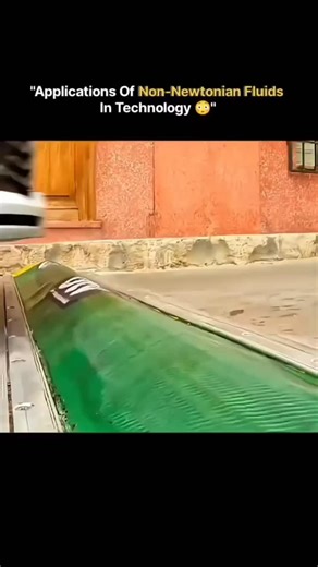 sci || tech || history on Instagram: "Non-Newtonian fluids don't follow the normal rules of flow - and that makes them incredibly useful. This video explores how materials that change viscosity under stress are applied in modern technology. When left undisturbed, these fluids flow easily, but under sudden force they stiffen or harden instantly. Engineers use this behavior to solve real-world problems where flexibility and protection are both needed. From safety gear to advanced machinery, non-Ne