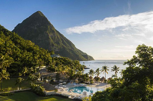This Oceanfront Resort on St. Lucia Has Rooms With Private Plunge Pools and a White-sand Beach