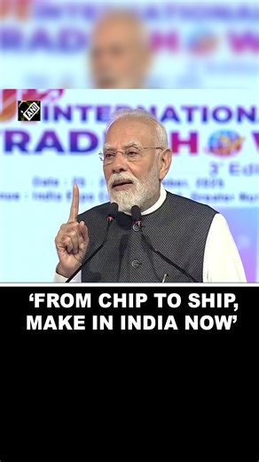 1.2K views · 56 reactions | PM Modi campaigns for Make in India amid US tariff tensions, urging full-scale self-reliance #PMModi #MakeInIndia #UPTradeShow #IndiaRussiaPartnership #SelfReliantIndia #AtmanirbharBharat #GSTReform #IndianEconomy #DefenceCorridor #SemiconductorIndia #ModiSpeech #IndianManufacturing #BharatFirst #TradeShow2025 #MobileManufacturing #AK203 #ModiInNoida #MSMEIndia #IndianDefence #IndiaGrowthStory | Asian News International (ANI) | Facebook