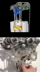 Piston and crank converting motion to rotation. | Mechanical Engineering