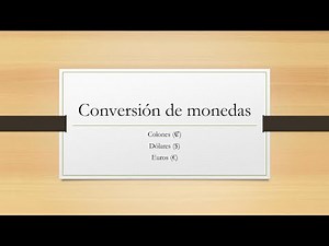 15 Conversión de monedas