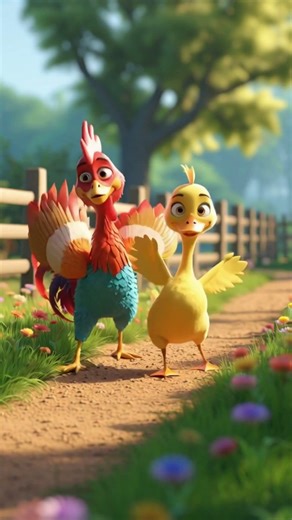 You’ve Never Seen a Chicken & Rooster Like This 😳🐔 | 3D Animation