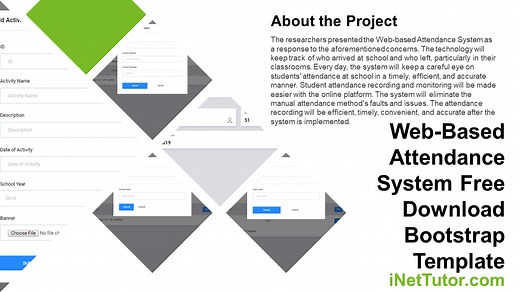 Web-Based Attendance System Free Download Bootstrap Template - iNetTutor.com 2026