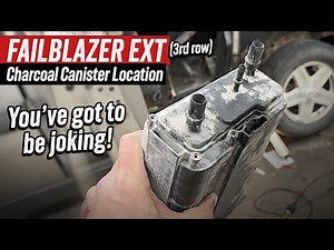Charcoal canister location on the Chevy Traiblazer Extended (3rd Row) - EVAP Canister Location