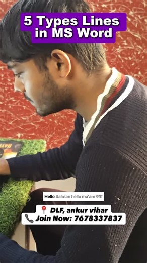 BRIGHT WORLD EDUCATION | 5 Types of Lines in MS Word Learn how to insert different types of lines in MS Word to make your documents clean and professional 📄✨ 👉... | Instagram