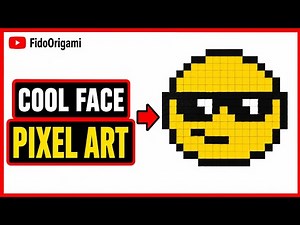 😎 Cool Face Pixel Art Ideas | Easy Grid Drawing