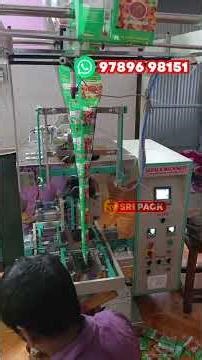 🧉 Automatic Pickle Packing Machine with Batch Coding ▫️ ஊறுகாய் பேக்கிங் மெஷின் #sripack #dindigul