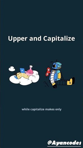 Upper vs Capitalize in Python Strings! 🐍 #python #shorts