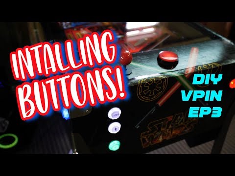 DIY virtual pinball game - how to install the buttons and play field monitor. Step by step guide