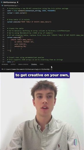 Querying InterSystems IRIS with Python DB API