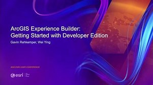 ArcGIS Experience Builder: Getting Started with Developer Edition